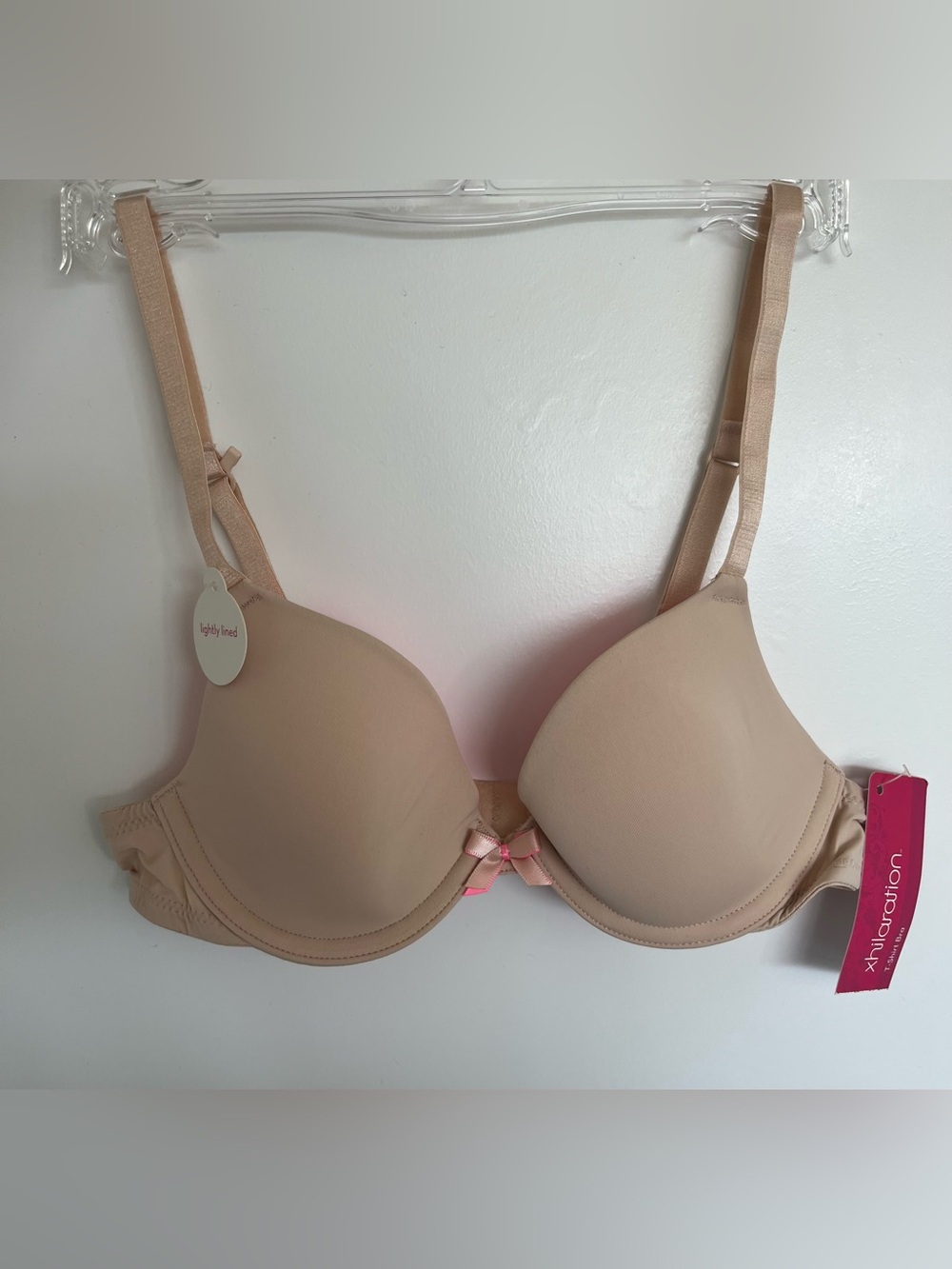 Xhilaration Nude Lightly Lined T-Shirt Bra 32AA NWT